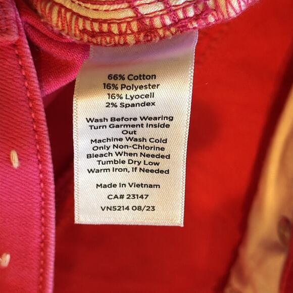 Talbots Flawless 5 Pocket Slim Ankle Pink Jeans Size 10 - Picture 8 of 9